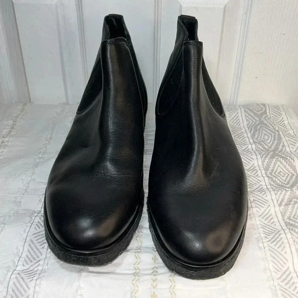 VINCE Bonham men’s boot black EUC ankle pull-on US 13 / EU 47.5 NWOT rubber sole - Picture 2 of 12